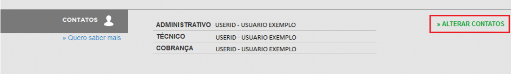 Página de Edição do domínio – Registro.br